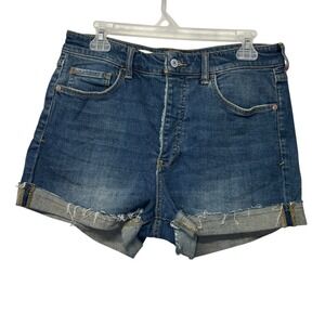 Anthropologie Blue Jean Shorts
